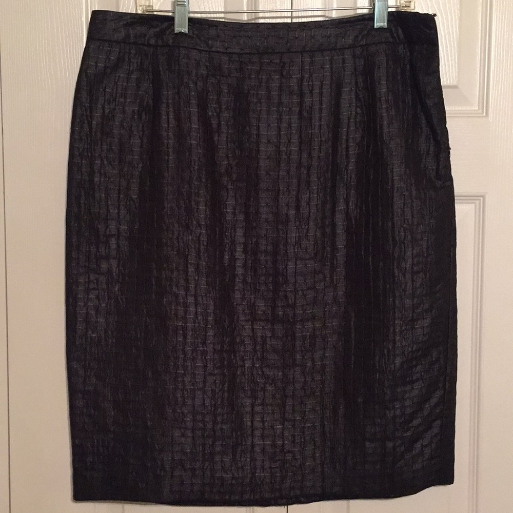 Croc textured skirt